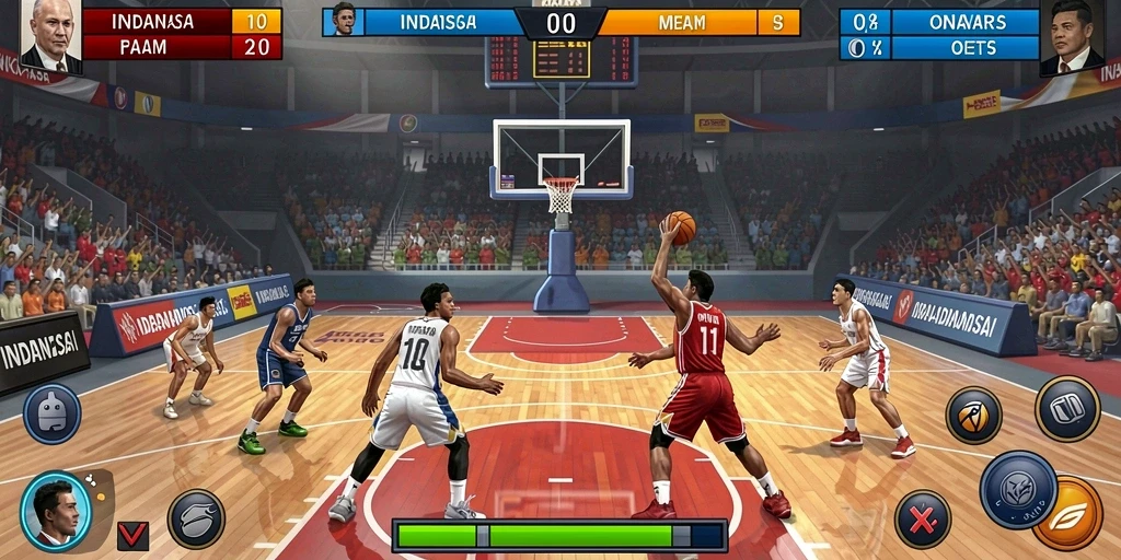 Efek visual yang memukau dalam setiap pertarungan.