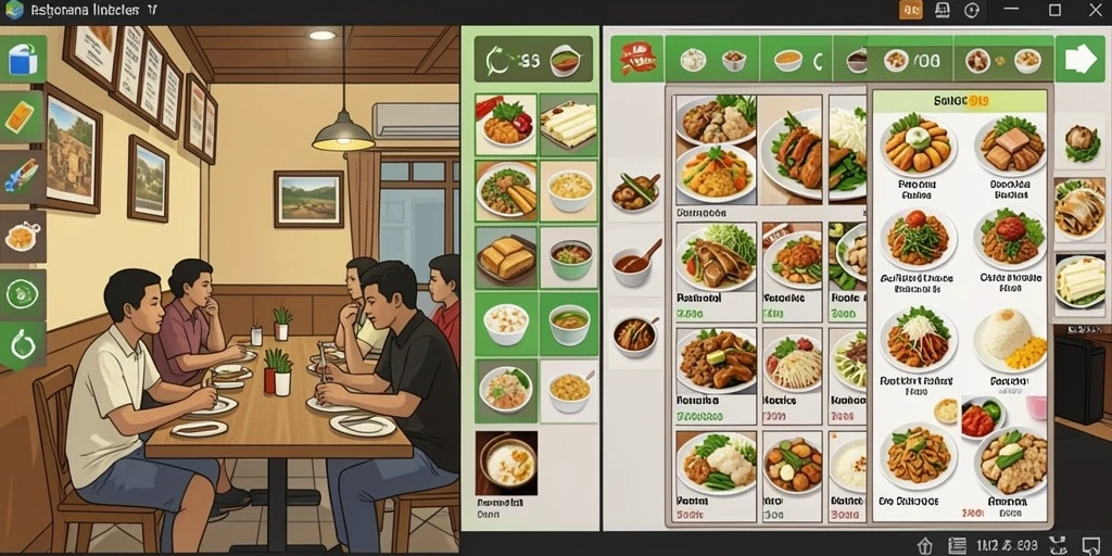 Karakter unik dengan kostum menarik.