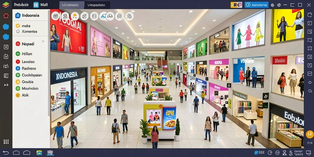 Screenshot dari komunitas aktif dalam permainan.
